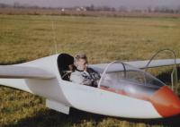Jaroslav Sitar as a instructor in air school