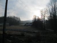 The last remaining house from the former village of Hraničná (Grenzgrunt) - February 2011 
