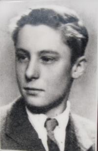 Mrs. Kubíková's brother Drahomir Marek, who was murdered  in the woods nearby Kyjanice on 20th April 1945 at the age of 17 