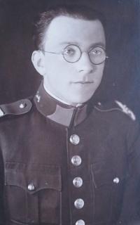 Father of Karel Kuzel in military uniform
