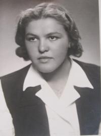 Olga Glierová (Oherová) in1950