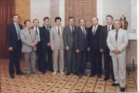Jaromir Ulc in 1987 in Moscow, with colleagues from the KGB