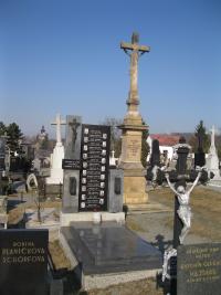 Mass grave of men murdered in the Zákřov tragedy in Tršice-2011