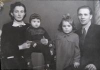 The Tichavská family- Anna, daughters Drahomíra and Jarmila, and husband Vojtěch