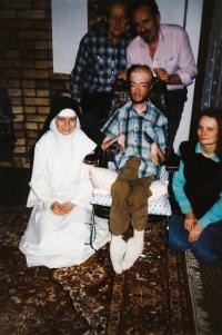 Julek with his friends, december 1994