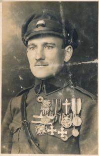 Hajný Vladimír, legionary Josef Prýmek 1926