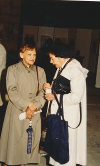 Jitka with Jarmila Krcálová, 1992