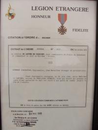 Document from Foreign Legion