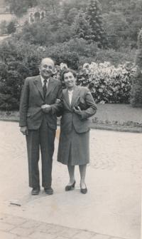 parents of František Suchý 1950 after his return from prison