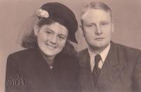 Josef V. Toman se svou manželkou