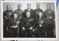 His grandfather as a legionnaire from battle of Zborov - 1st from the right