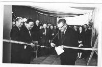 An inauguration of an exposition in Estonia (1959)
