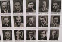 Photos of the men who were murdered in Javoříčko by the Lüdemann´s squad on May 5, 1945