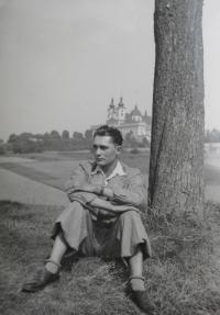 Jan Jančí on Svatý Kopeček near Olomouc, c. 1944