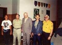 Scouting exhibition in Český Těšín (June 1996); from the left brothers Bosák, Vincour, Cedivoda, Jarnot, Lajczyk
