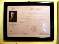 Diploma from the Svojsík Race in 1946