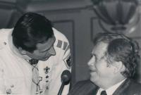 With Václav Havel in Zurich on November 22, 1990 