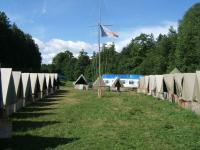 Riverscouts (the Kompas and Kosatka troops) camping on the Otava river in 2010