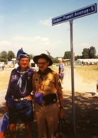 Konvička a Vincour na třídě Baden-Powell, Dronten. Jamboree v Holandsku.