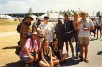Mezinárodní skupina na Jamboree 95. Holadsko, Dronten.