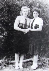 Mrs. Berková with sister