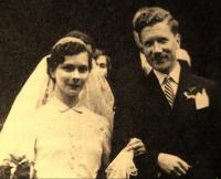 Wedding with Alžbeta Hrubá from Jelení, May 10, 1955 