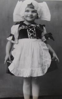 Jiřina Křížková as a child