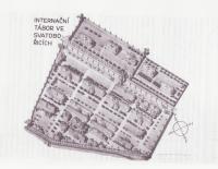 Map of the internment camp in Svatobořice