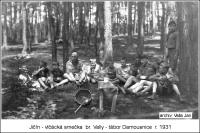 Scout camp of Jičín Scouts, Damousnice 1931