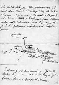 A letter from Josef Švorc (he writes about him swimming across the Bodensee)