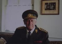 Stanislav Hylmar in a borrowed general's uniform