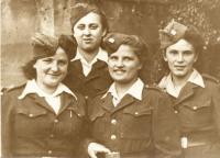 From the left: Libuše Nováková - Maňhalová, Olga Černá - Sitařová, Naděžda Brůhová, Evženie Vyletělová - Luhačková