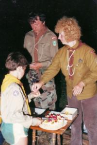 Camp in 1992 (Nohy on the right)