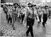 Scouts parade in Ústí nad Labem 1. 5. 1970