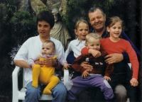 Jiří Blatný with his grandchildren
