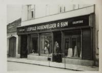 Leopold Rosenfelder and son, store in Netolice