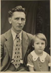 Josef Rosenfelder with daughter Eva