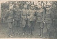 Grandpa Oldřich Vyhnis third from the left