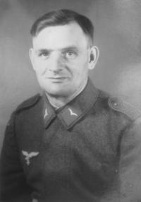 Eduard's father as a soldier of the Wehrmacht