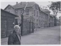Prof. Radil visiting Auschwitz in 2006 