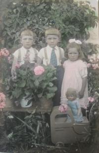 Ludmila with brothers Antonín and Stanislav