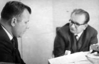 Karel Pacner and Jurij Gagarin