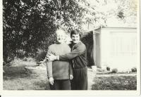 With his son-in-law Vladimír, 1977