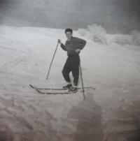 František Stanzel in winter in Urlich