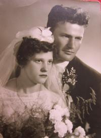 Wedding photo of Franz and Christen Stanzelových