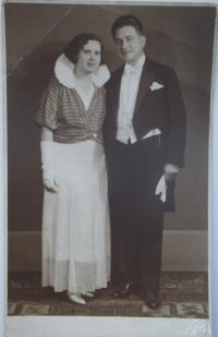 Parents of Mrs. Dvořáková before wedding