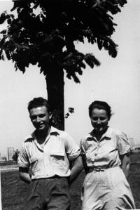 our wedding photograph in the camp Valka,  Nurnberg, May 1950