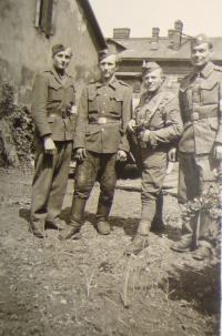 Josef Babák is the second from the left side