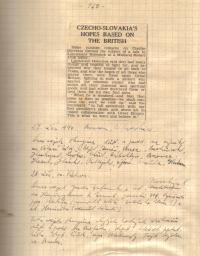 Page from the diary 10.9.40