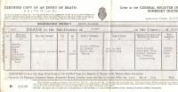 Death certificate Stanislava Zeinerta